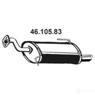 Задний глушитель EBERSPACHER 4030813166859 4610583 Suzuki Swift (MZ, EZ) 2 Хэтчбек 1.5 (RS 415) 102 л.с. 2005 – 2025 76A9 H