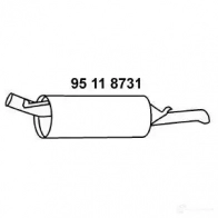 Задний глушитель EBERSPACHER 95118731 90494 4030813087536 P8BSX A