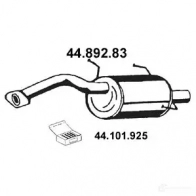 Задний глушитель EBERSPACHER Nissan Micra (K11) 2 Хэтчбек 1.0 i 16V 54 л.с. 1992 – 2000 4030813116182 4489283 7V ZDX1