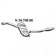 Задний глушитель EBERSPACHER 3470886 4030813123241 MFT WLRD Volvo S70 1 (874) Седан 2.0 Turbo 226 л.с. 1997 – 2000