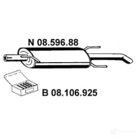 Задний глушитель EBERSPACHER 4030813038866 Opel Astra (F) 1 Седан 1.7 TD (F19. M19) 68 л.с. 1994 – 1998 L35O HH 0859688