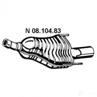 Задний глушитель EBERSPACHER 0810483 A 4PQS 4030813090093 Opel Astra (H) 3 Хэтчбек 1.6 (L48) 116 л.с. 2006 – 2014