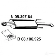 Задний глушитель EBERSPACHER 9S AXLF Opel Astra (F) 1 1991 – 1998 0839784 4030813038699