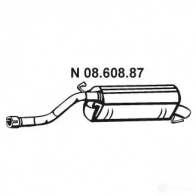 Задний глушитель EBERSPACHER Opel Corsa 4030813143249 0860887 78 0YM