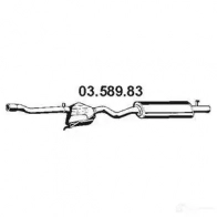 Задний глушитель EBERSPACHER 4030813101270 EC ENMJF 81439 0358983