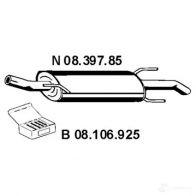 Задний глушитель EBERSPACHER 0839785 4030813038705 Opel Astra (F) 1 Универсал 1.6 i 16V (F08. C05) 100 л.с. 1994 – 1998 1 X7NC3W