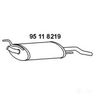 Задний глушитель EBERSPACHER 4030813086386 6Q 0T1T 95118219 Volkswagen Golf 3 (1H1) Хэтчбек 1.9 D 64 л.с. 1991 – 1997