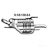 Задний глушитель EBERSPACHER 0810084 ASO WPKE 4030813089936 82566