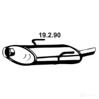 Задний глушитель EBERSPACHER 19290 4030813079852 85415 QVE 2J