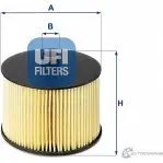 Топливный фильтр UFI 26.022.00 1336879 8003453089105 VVN3Z9 O - Изображение 2