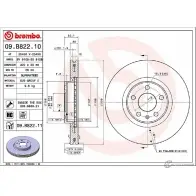 Тормозной диск BREMBO 791666 55PCS7 09.B822.10 N 0LBC - Изображение 2