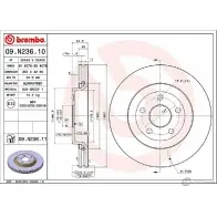 Тормозной диск BREMBO 0 D2ZE90 1210323999 8020584224908 09.N236.11 - Изображение 2