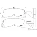 Тормозные колодки, дисковые, комплект BREMBO P 83 017 20076 20 076 800956