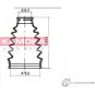 Пыльник шруса, ремкомплект KAMOKA GV8J2 YQ 0G0 Renault Megane (KA) 1 Универсал 1.6 16V (KA0B. KA04. KA11) 107 л.с. 1999 – 2003 1146986
