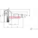 Шрус граната KAMOKA Peugeot 405 J915M YV HYJ 6616