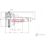 Шрус граната KAMOKA L4L58S 1657300 7342 218D TDA