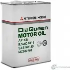 Моторное масло синтетическое DiaQueen API SN SAE 5W-30, 4 л MITSUBISHI 1436784707 MZ102701 VM6N6Q B