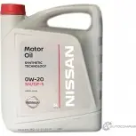 Моторное масло синтетическое Motor Oil SAE 0W-20, 5 л NISSAN/INFINITI BD 1HEXD 1436797386 KE90090143R