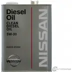Моторное масло синтетическое Clean Diesel Oil DL-1 SAE 5W-30, 4 л
