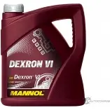 Трансмиссионное масло в акпп синтетическое 1483 MANNOL ATF Dexron 6, ATF WS, ATF M-1375.4, 4 л MANNOL J4Q CV 1483 1436798621