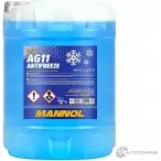Антифриз готовый к использованию синий G11 AG11 -40°C Antifreeze (Longterm), 10 л MANNOL 1436798585 2045 4P56FMN 3LS P1ZB