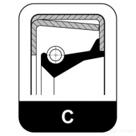 Сальник ступицы колеса ELRING 4041248118320 042684 105269 XLMX2D L