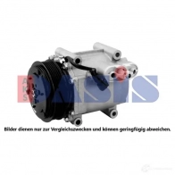 Компрессор кондиционера AKS DASIS 5N 2PG Ford Fiesta 6 (CB1, CCN) Хэтчбек 1.6 TDCi 75 л.с. 2008 – 2024 851937n 4044455502739