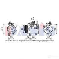 Компрессор кондиционера AKS DASIS 4044455503217 879856 7C FY50 851985n - Изображение 2
