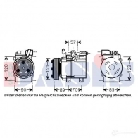 Компрессор кондиционера AKS DASIS 35UXX X 851948n 4044455502845 879819 - Изображение 2