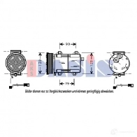 Компрессор кондиционера AKS DASIS UKL6 U 4044455354673 879219 850680n - Изображение 2