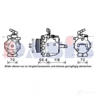 Компрессор кондиционера AKS DASIS X UJHOXM 879837 851966n 4044455503026