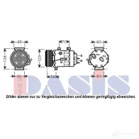 Компрессор кондиционера AKS DASIS 879071 ZF 0KF 850427n 4044455451747