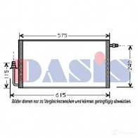 Радиатор кондиционера AKS DASIS 540017n 1423285707 4044455408109 SV2R EJ