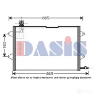Радиатор кондиционера AKS DASIS ITFV Z 866111 4044455324713 042100n