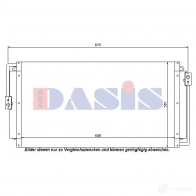 Радиатор кондиционера AKS DASIS 4044455324034 874763 522004n PSO 19