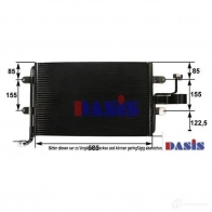 Радиатор кондиционера AKS DASIS 873972 4044455327714 AGK3V0 A 482008n