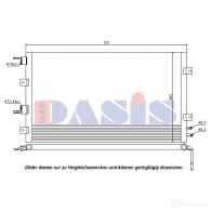 Радиатор кондиционера AKS DASIS 132007n Q CZJM9 869546 4044455436362
