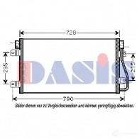 Радиатор кондиционера AKS DASIS 182027n 6108936 PH HYCE 4044455329008