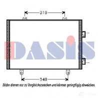 Радиатор кондиционера AKS DASIS KU3 AV7 392002n 873333 4044455324072