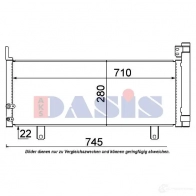Радиатор кондиционера AKS DASIS NXNR R 212078n 4044455473442 871865