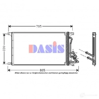 Радиатор кондиционера AKS DASIS 4044455318781 868244 G X5TE 092180n