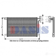 Радиатор кондиционера AKS DASIS JKZ T6 4044455317913 053330n 866653 - Изображение 2
