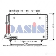 Радиатор кондиционера AKS DASIS 6109012 B7X KZ 4044455321477 222100n