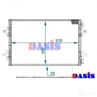 Радиатор кондиционера AKS DASIS 4JS2 X6U 871206 182006n 4044455325369