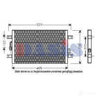 Радиатор кондиционера AKS DASIS 4044455323334 HL6 EZZ 082390n 867811