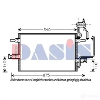 Радиатор кондиционера AKS DASIS 870363 4044455328391 152024n 2 2CM6O0 - Изображение 2