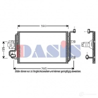 Радиатор кондиционера AKS DASIS 4044455322412 482040n N82 FYM 873995 - Изображение 2