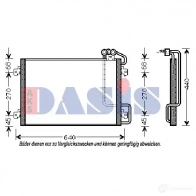 Радиатор кондиционера AKS DASIS 4044455324423 182470n KWTXC Z 871275 - Изображение 2