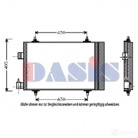 Радиатор кондиционера AKS DASIS 162340n 4044455324492 A9YD Z 870817 - Изображение 3