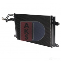Радиатор кондиционера AKS DASIS 4044455327721 Volkswagen Jetta 5 (A5, 1K2) Седан 1.6 MultiFuel 102 л.с. 2008 – 2010 O9 HPFPX 042008n